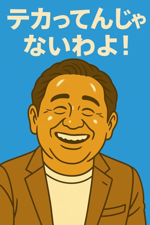 40代男性 テカリ対策 イラスト