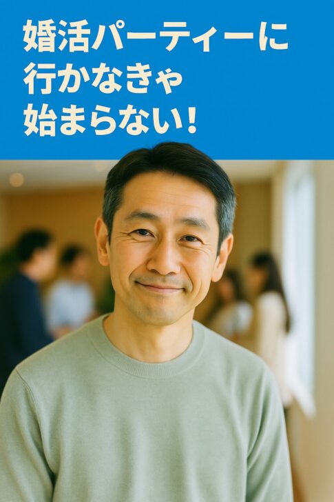 清潔感のあるシンプルな服装で鏡を見つめる40代・50代男性。再婚や婚活に向けて身だしなみを整える大切さを伝える半リアル調のイメージ画像。